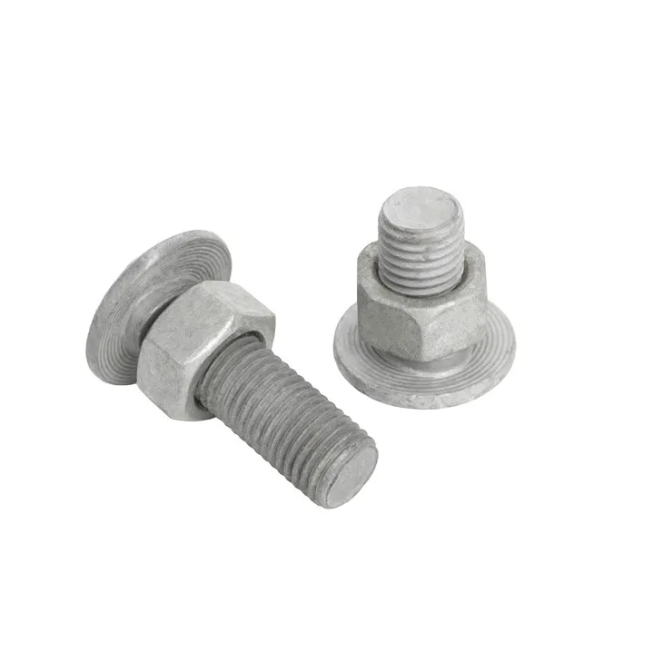 HDG Guard Rail Splice boulon ak nwa pou pwoteksyon baryè gran wout