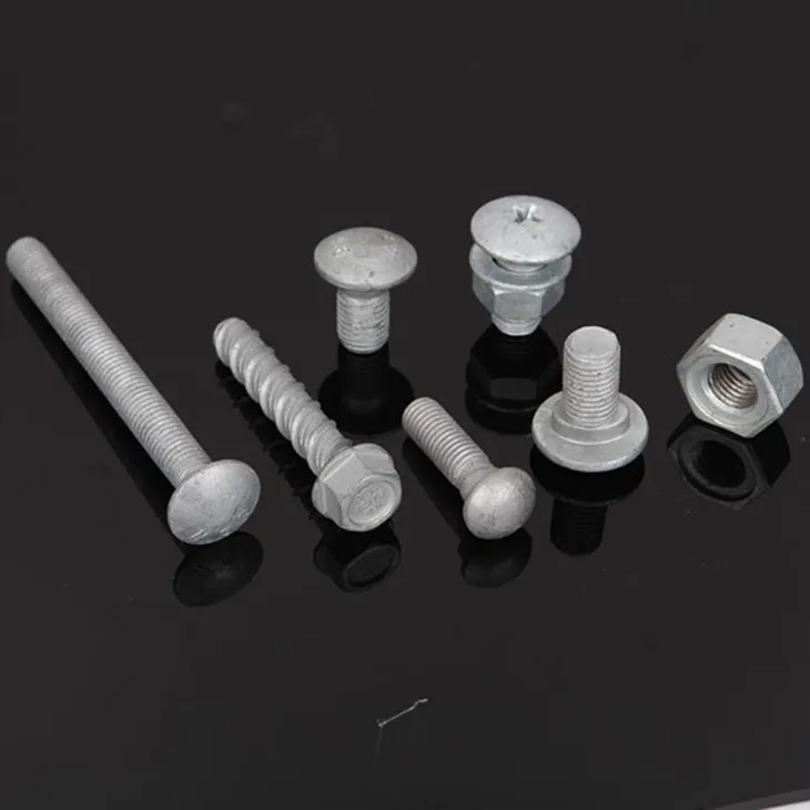 Hot plonje galvanised wonn tèt gad Rail épissure boulon